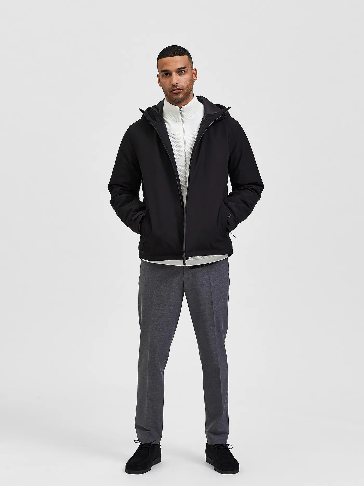 SELECTED | Jacke SLHATLAS | schwarz